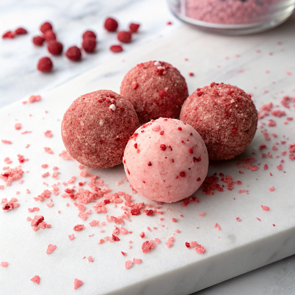 Healthy Strawberry Protein Balls Recipe - Recipe Image