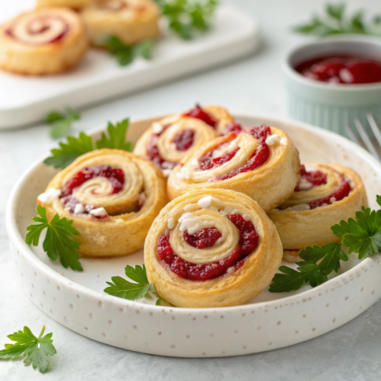 Cranberry Feta Pinwheels Recipe
