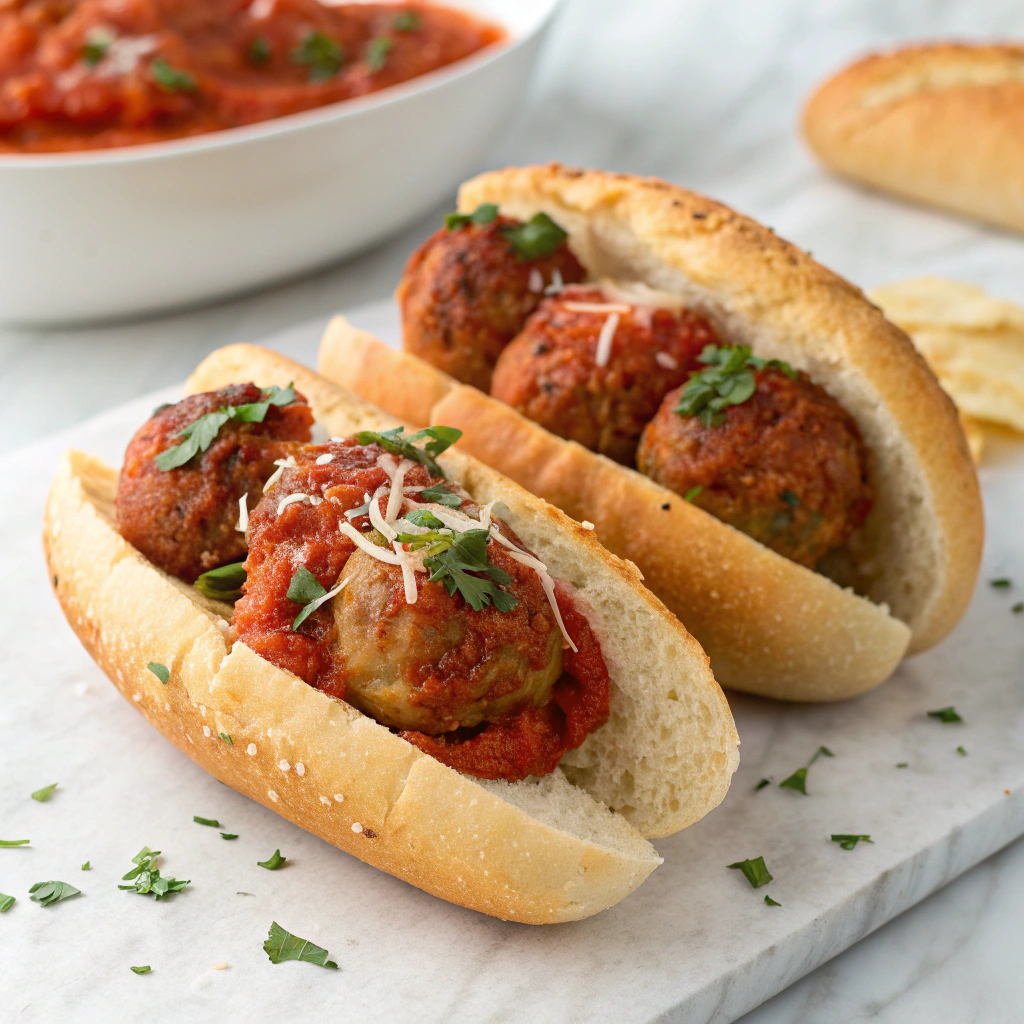 Ultimate Beefy Meatball Sub Delight Recipe - Recipe Image