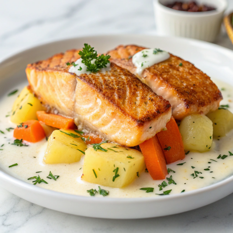 Honey Mustard Salmon Bites with Veggie Medley Recipe