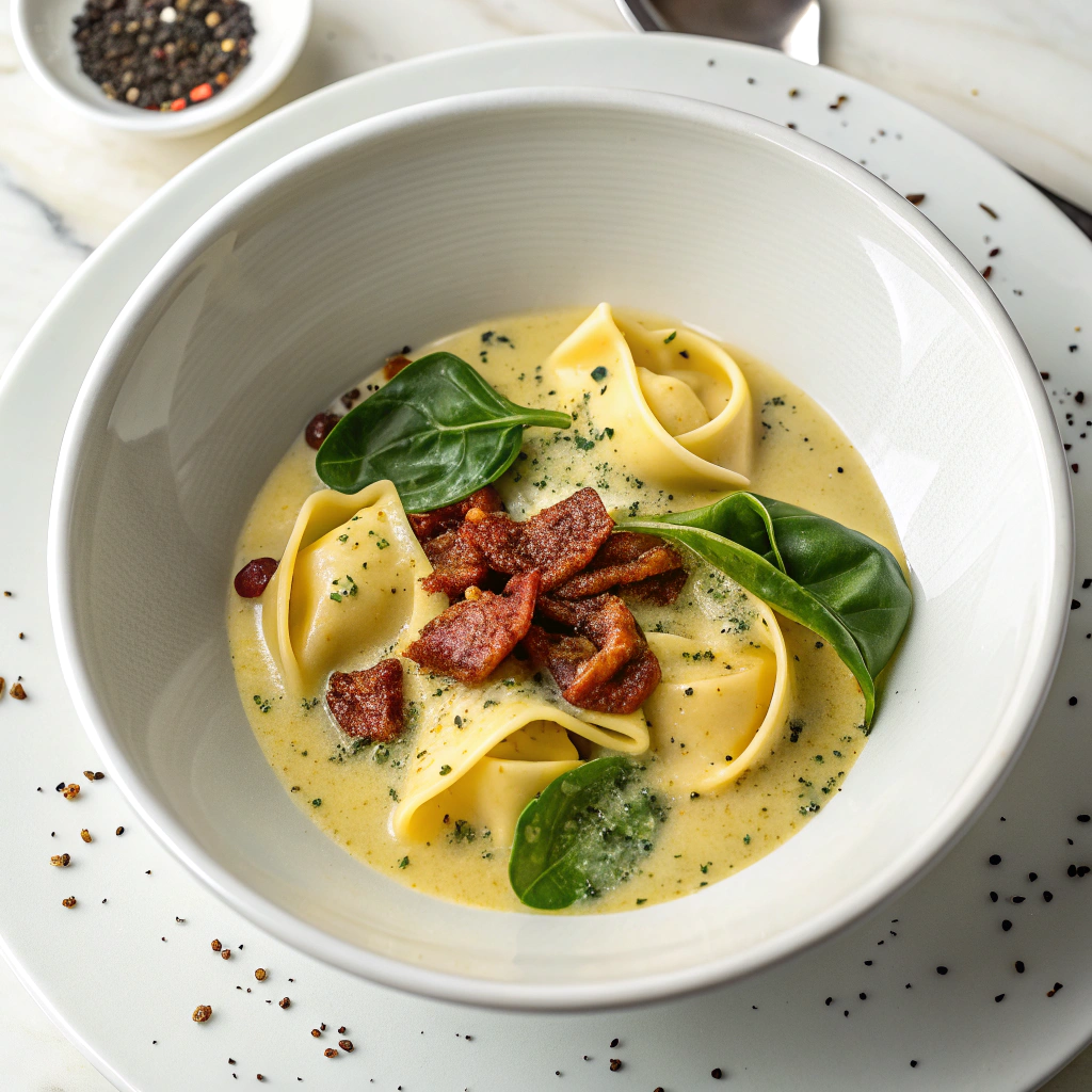 Creamy Alfredo Lasagna Soup Recipe - Recipe Image