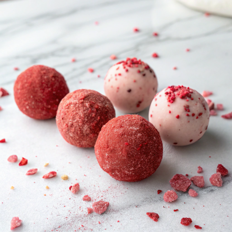 Healthy Strawberry Protein Balls Recipe