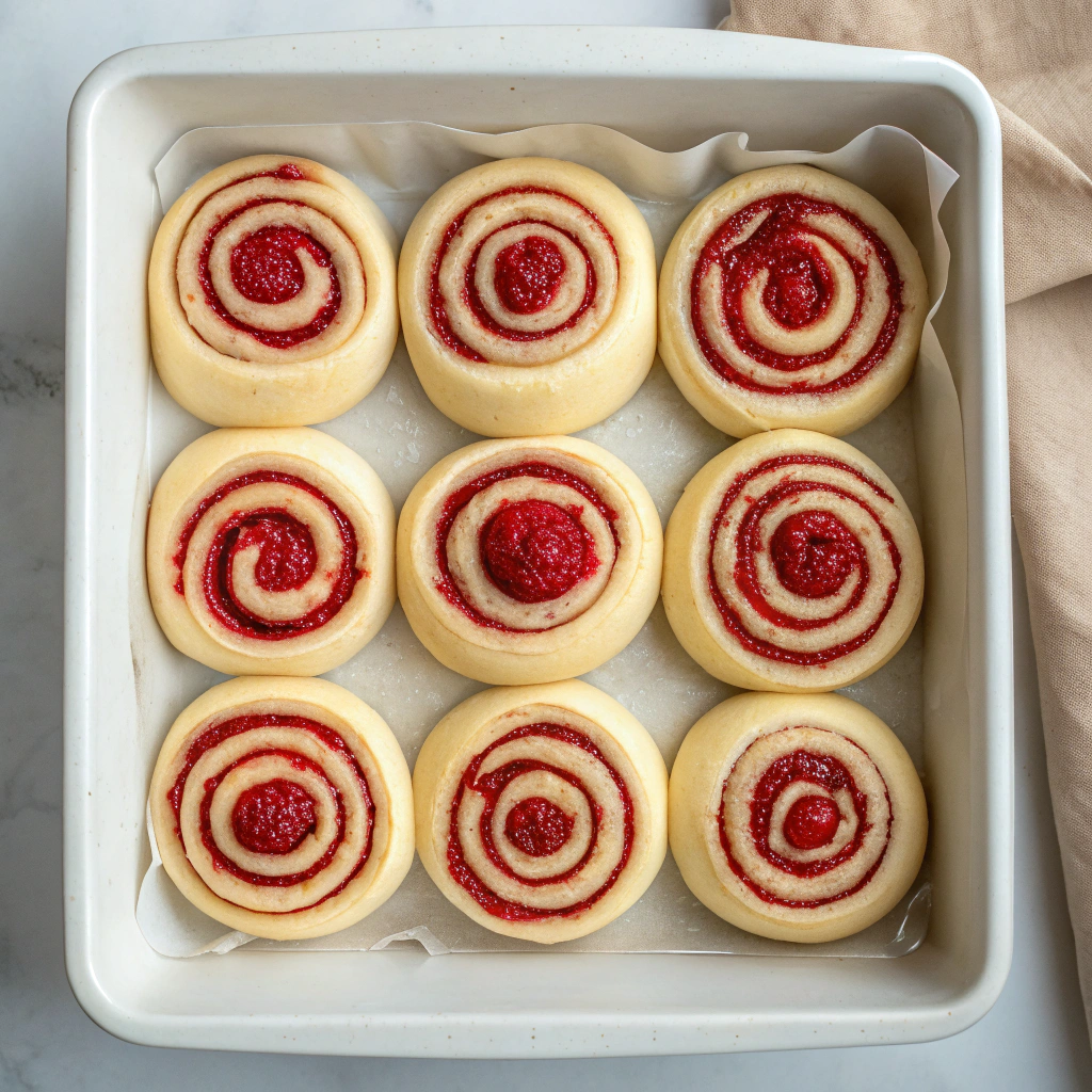 Raspberry Swirl Sweet Rolls Recipe - Recipe Image