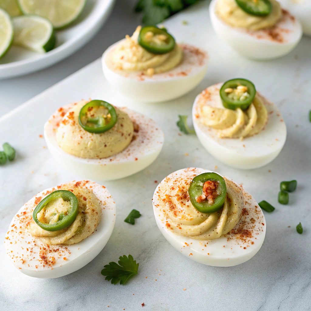 Jalapeño Popper Deviled Eggs Recipe - Recipe Image