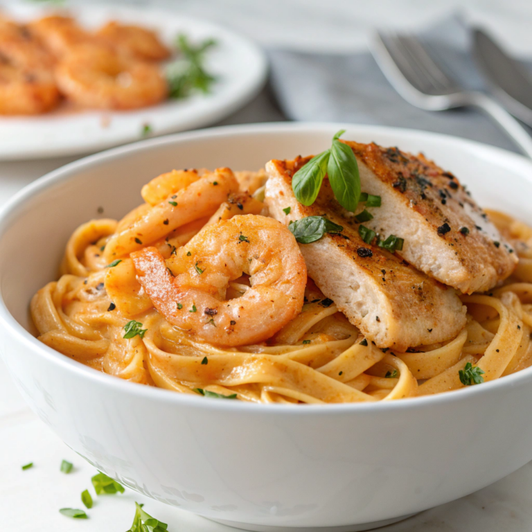Cajun Chicken and Shrimp Pasta Recipe