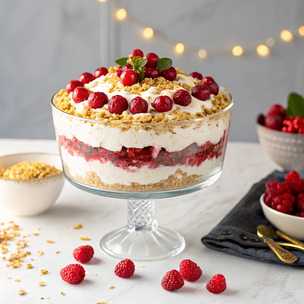 No-Bake Christmas Lasagna Trifle Recipe - Recipe Image