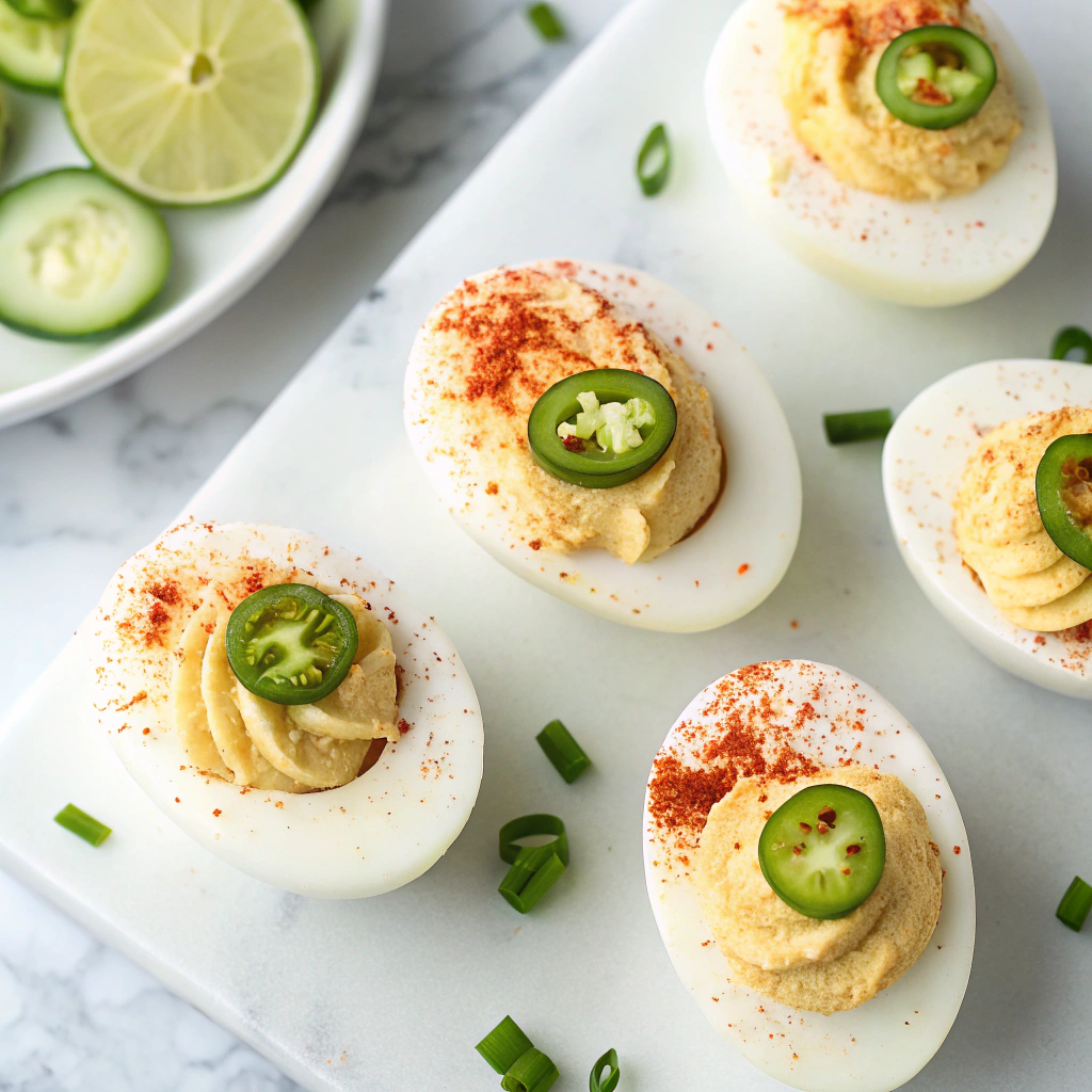 Jalapeño Popper Deviled Eggs Recipe - Recipe Image