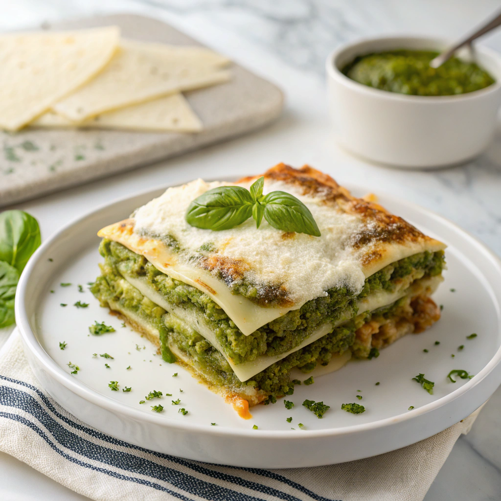 White Chicken Lasagna Recipe - Recipe Image