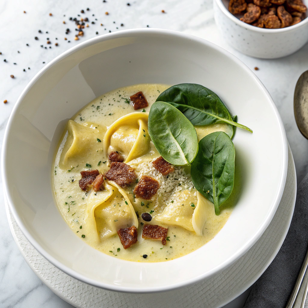 Creamy Alfredo Lasagna Soup Recipe - Recipe Image