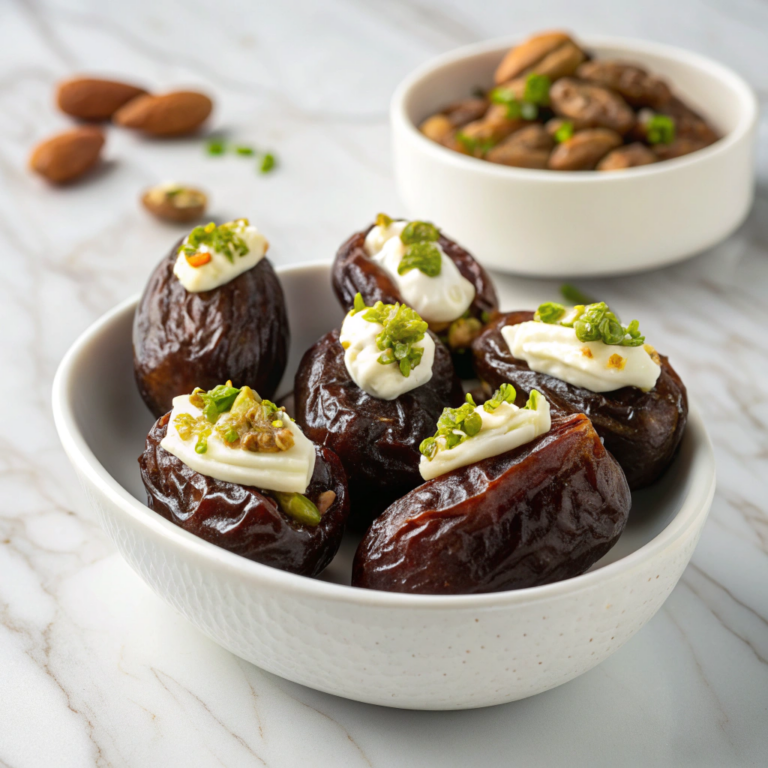 Honey Pistachio Ricotta Stuffed Dates Recipe
