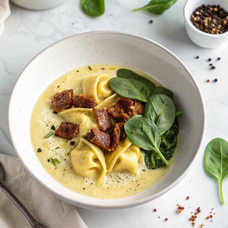 Creamy Alfredo Lasagna Soup Recipe