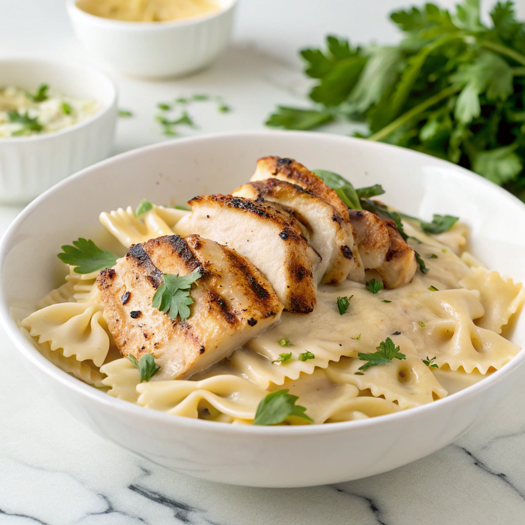 Creamy Garlic Parmesan Chicken Pasta Recipe - Recipe Image