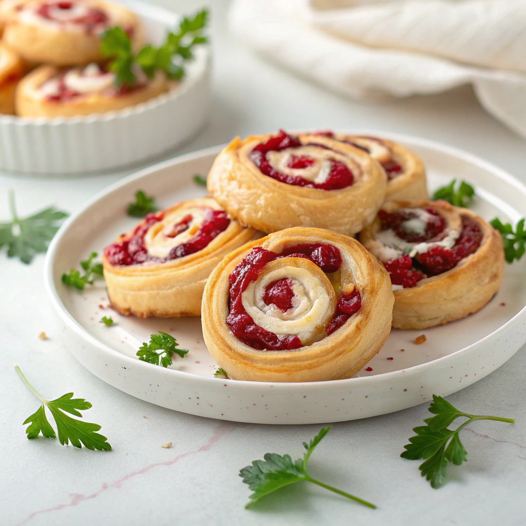 Cranberry Feta Pinwheels Recipe - Recipe Image