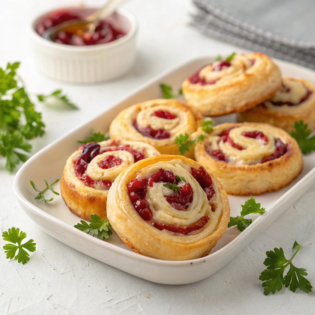 Cranberry Feta Pinwheels Recipe - Recipe Image