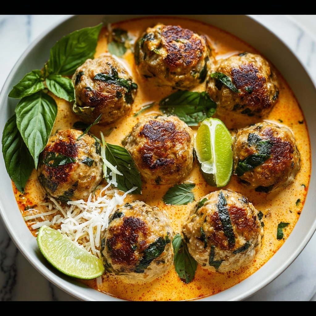 Coconut Chicken Meatballs Recipe - Recipe Image