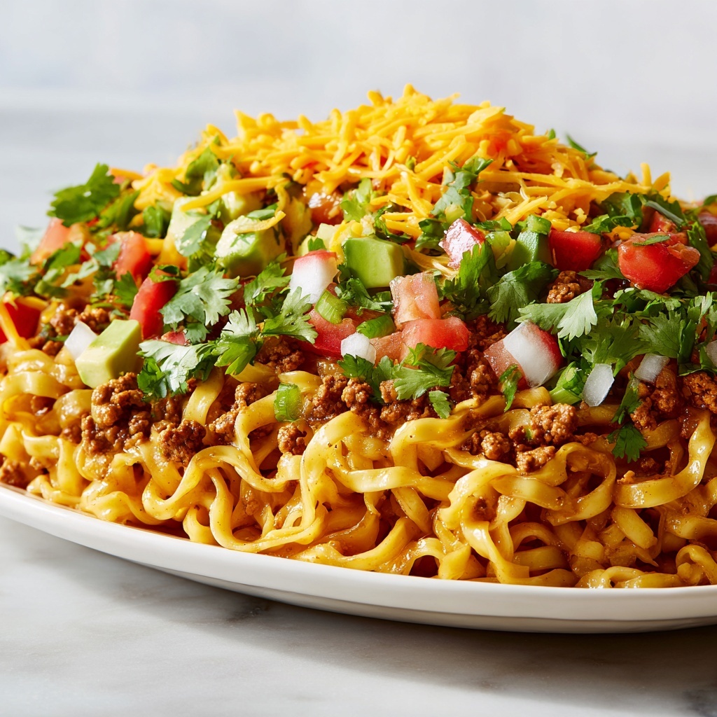 Cheesy Beef Taco Pasta Recipe - Recipe Image
