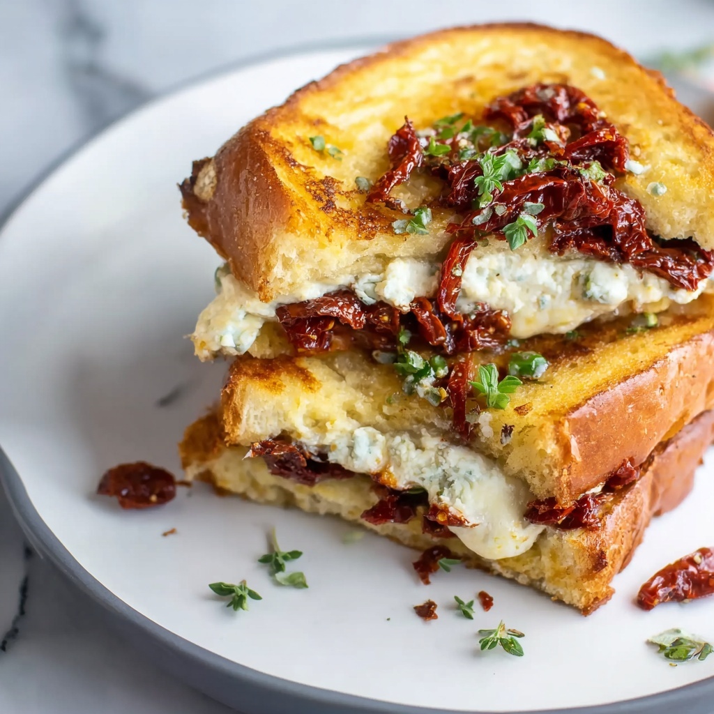 Sun-Dried Tomato and Feta Stuffed French Toast Recipe - Recipe Image