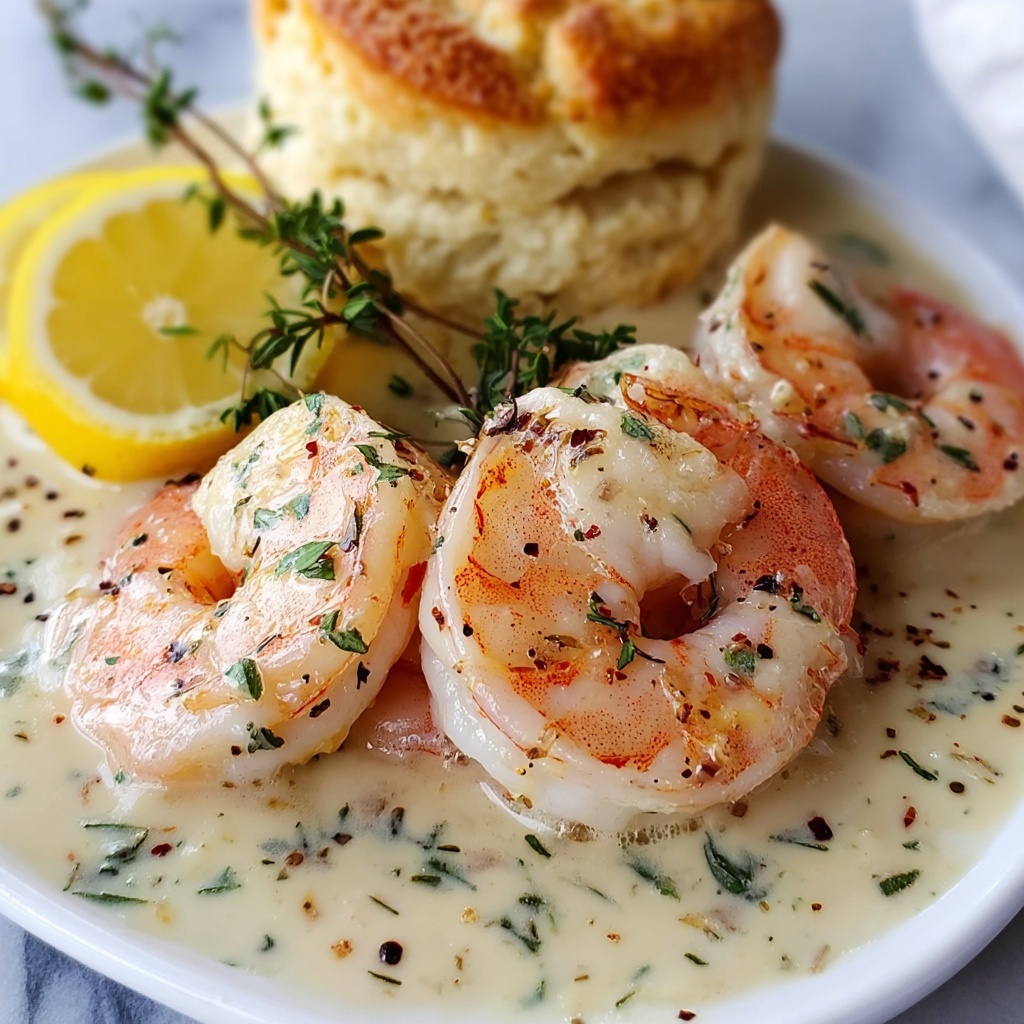 Creamy Shrimp and Biscuits Recipe - Recipe Image