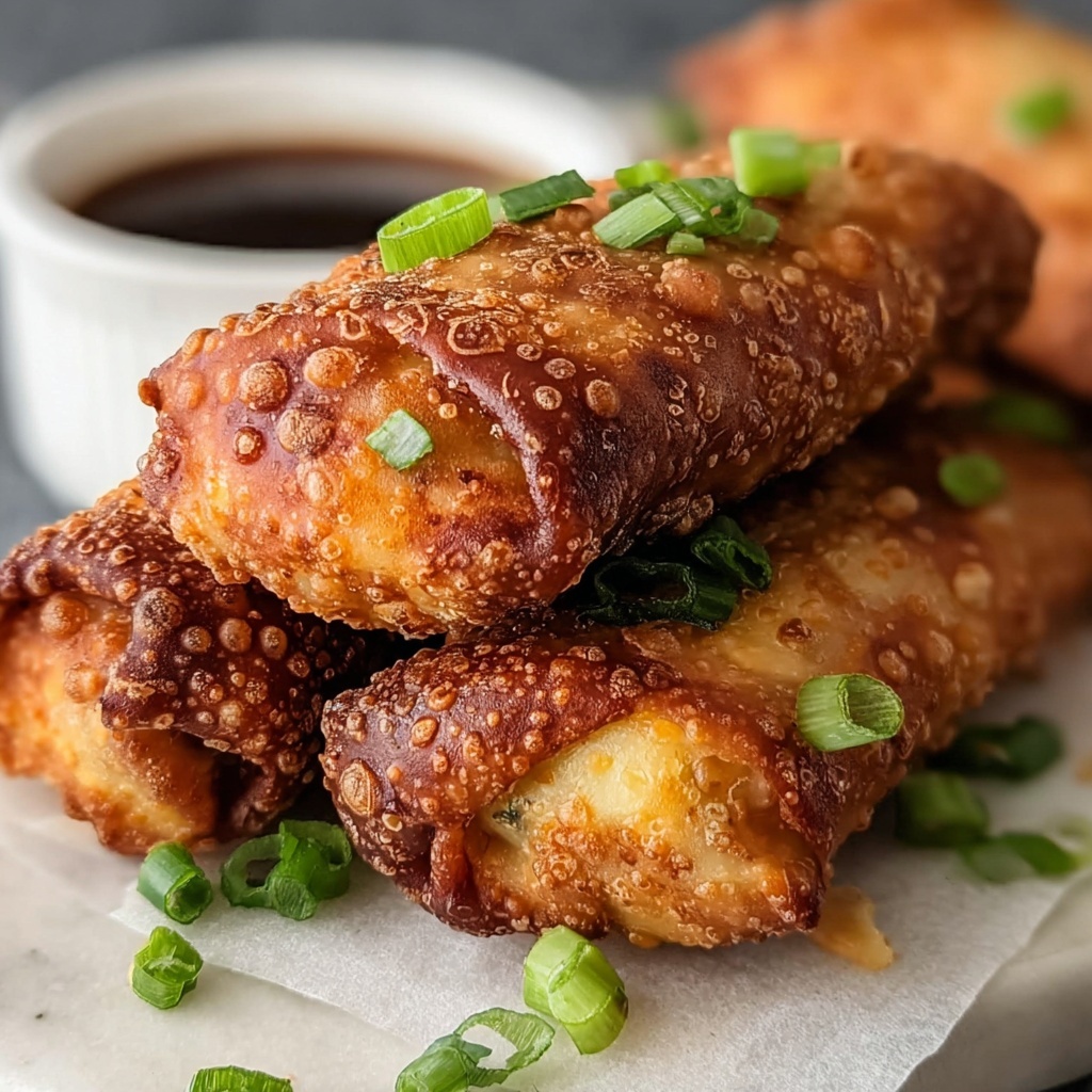 Irish Corned Beef Egg Rolls with Thousand Island Dipping Sauce Recipe - Recipe Image