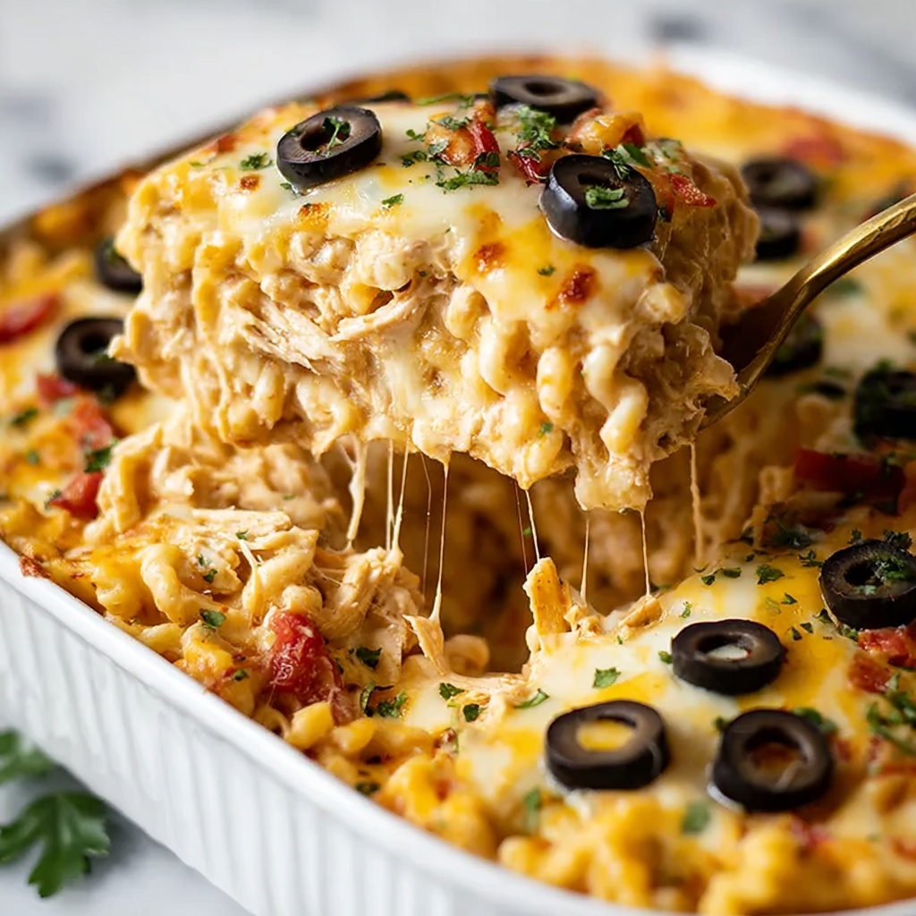Fiesta Chicken Pasta Casserole Bake Recipe - Recipe Image
