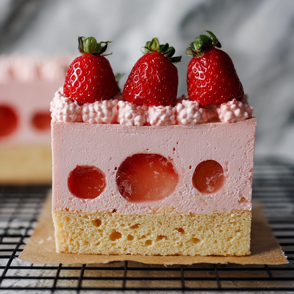 Strawberry Mousse Cake Recipe - Recipe Image