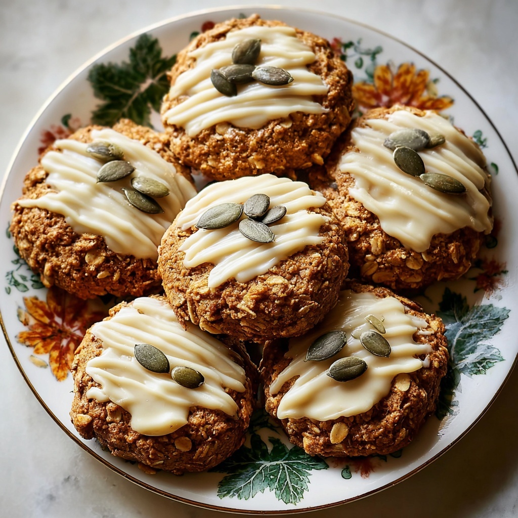Pumpkin Oatmeal Cookies with Maple Frosting Recipe - Recipe Image