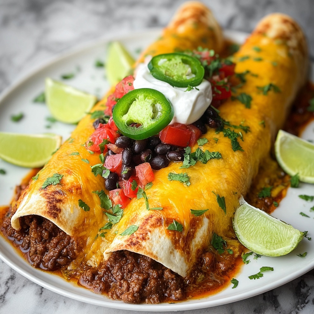 Ground Turkey Black Bean Enchiladas Recipe - Recipe Image