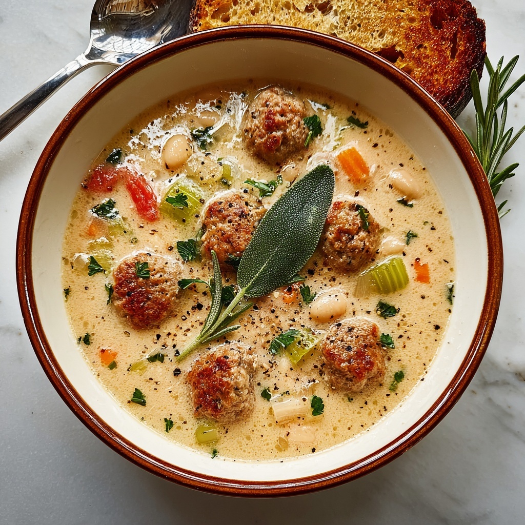 Cozy Creamy Bean Soup with Sausage Recipe - Recipe Image