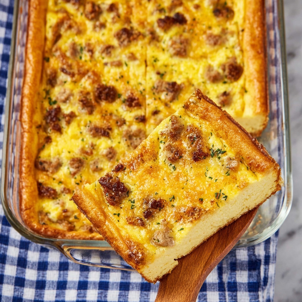 Old English Sausage Breakfast Casserole Recipe - Recipe Image