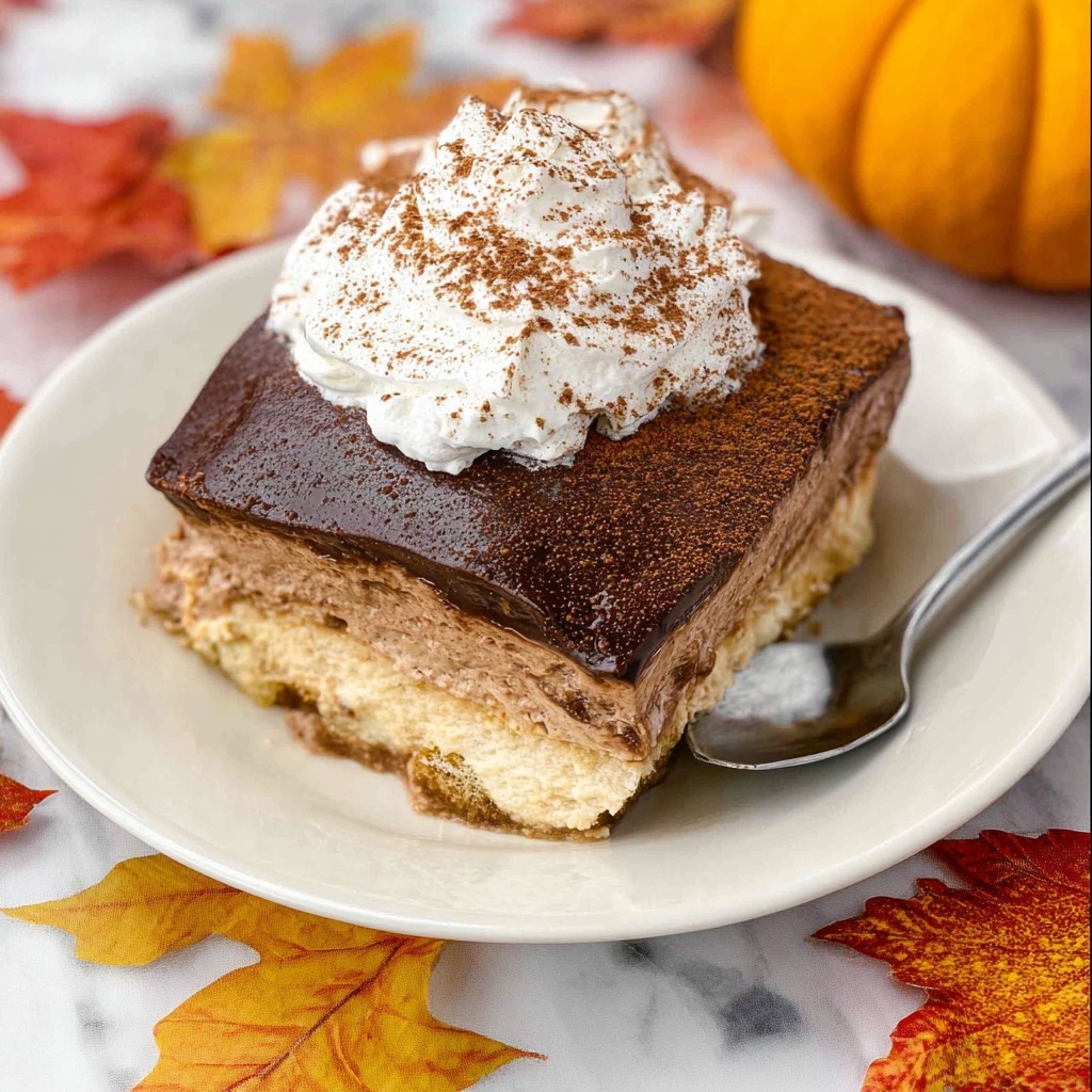 Pumpkin Eclair Cake Recipe - Recipe Image