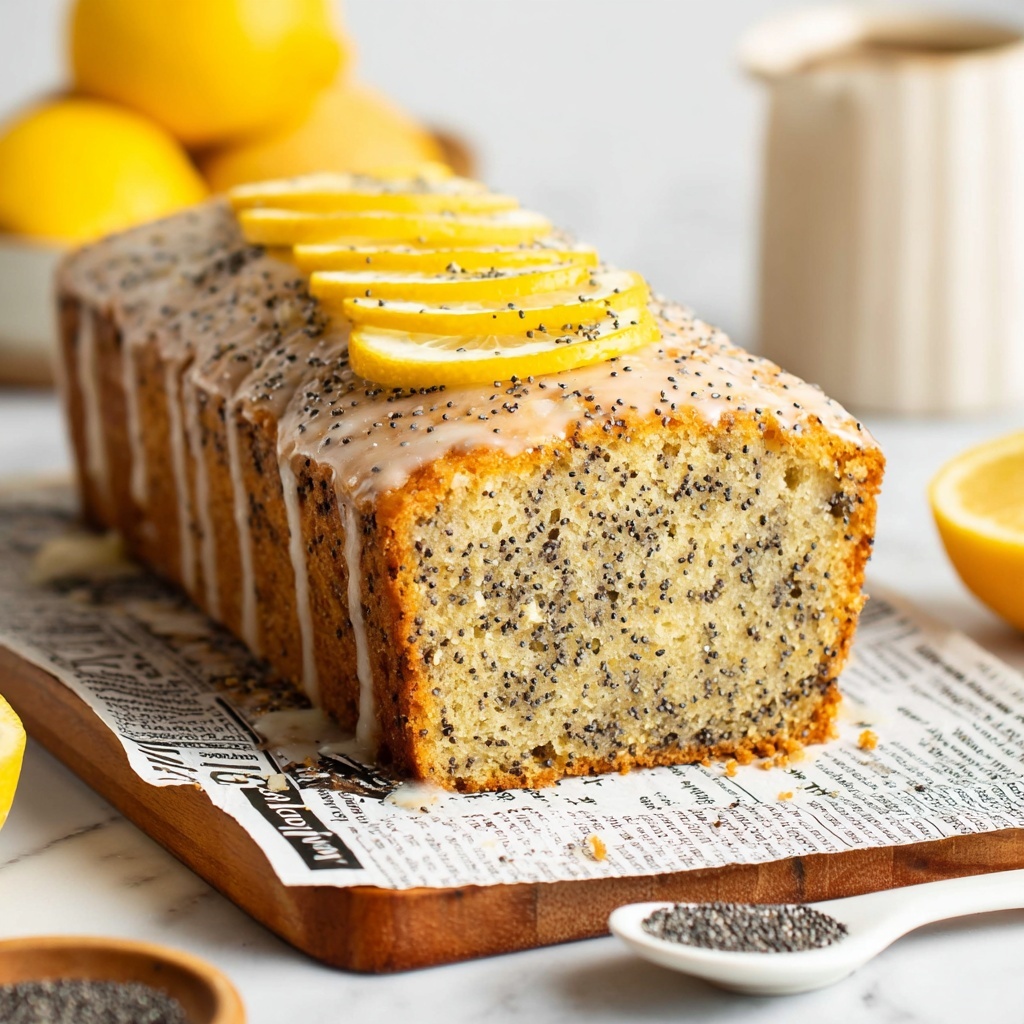 Vegan Lemon Poppy Seed Cake Recipe - Recipe Image