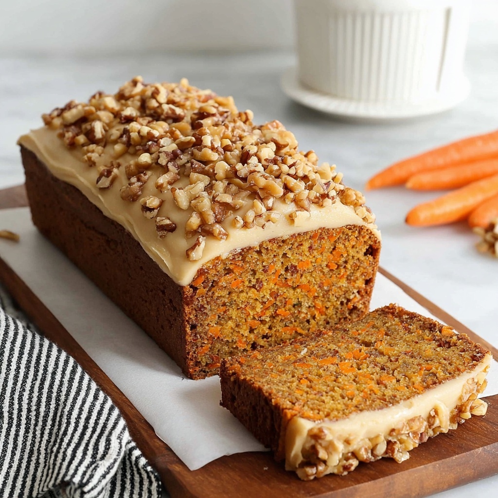 Vegan Carrot Cake Loaf Recipe - Recipe Image