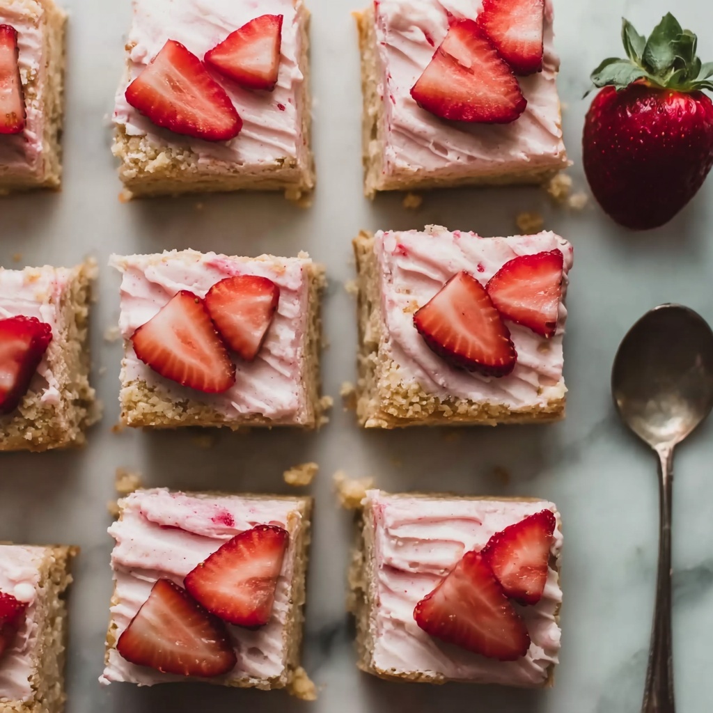 Homemade Strawberry Blondies with a Twist Recipe - Recipe Image