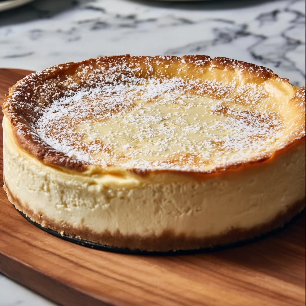 Creamy Ricotta Cheesecake with Lemon Zest and Graham Cracker Crust Recipe - Recipe Image