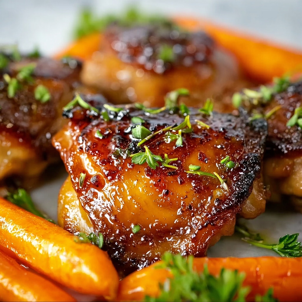 Crispy Brown Sugar Mustard Chicken Thighs Recipe - Recipe Image