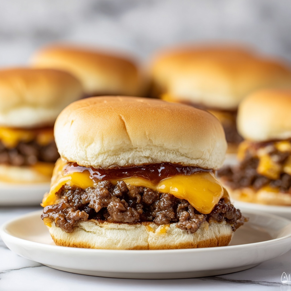 Chopped Cheeseburger Sliders Recipe - Recipe Image