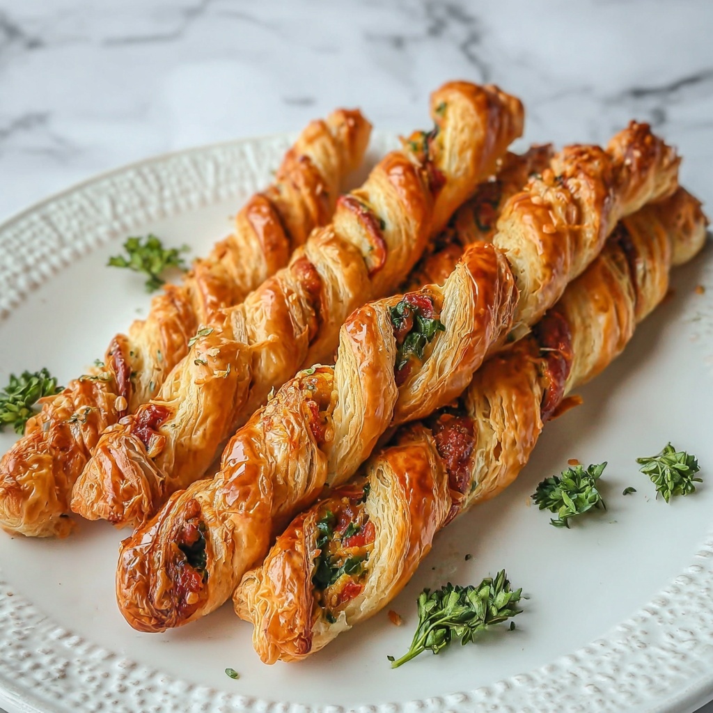 Cheesy Jalapeno Popper Puff Pastry Straws Recipe - Recipe Image