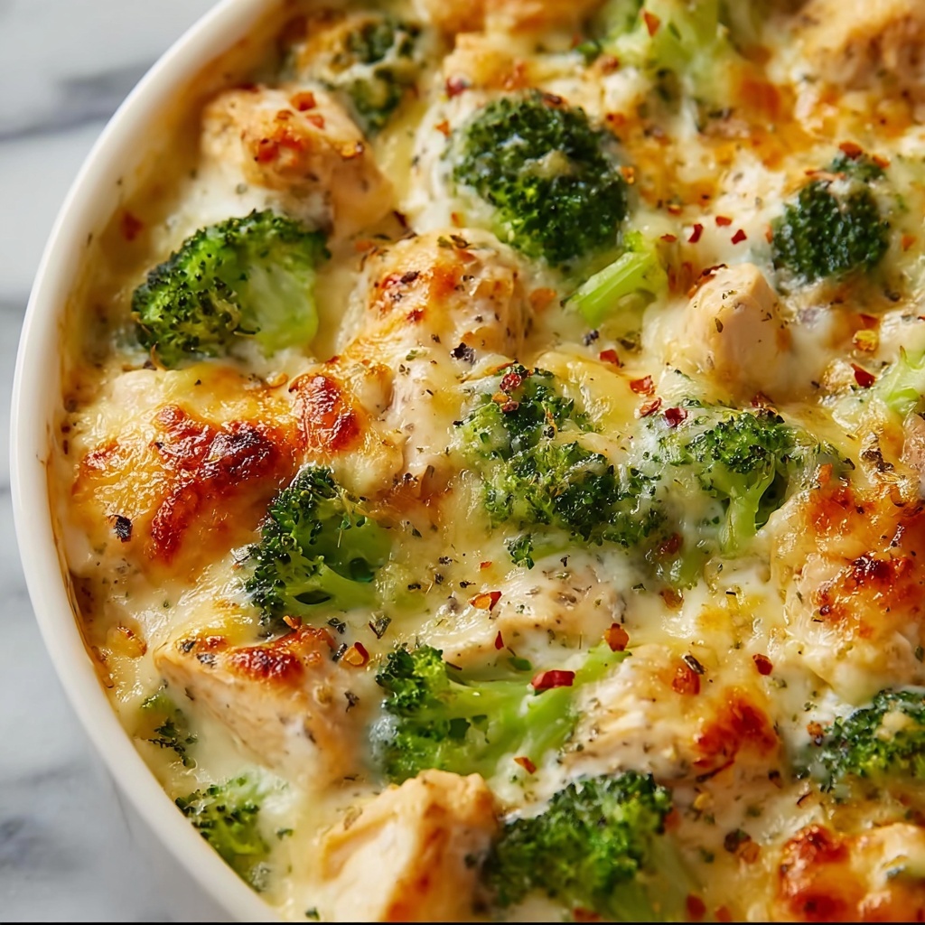 Creamy Cheesy Chicken and Broccoli Skillet Recipe - Recipe Image
