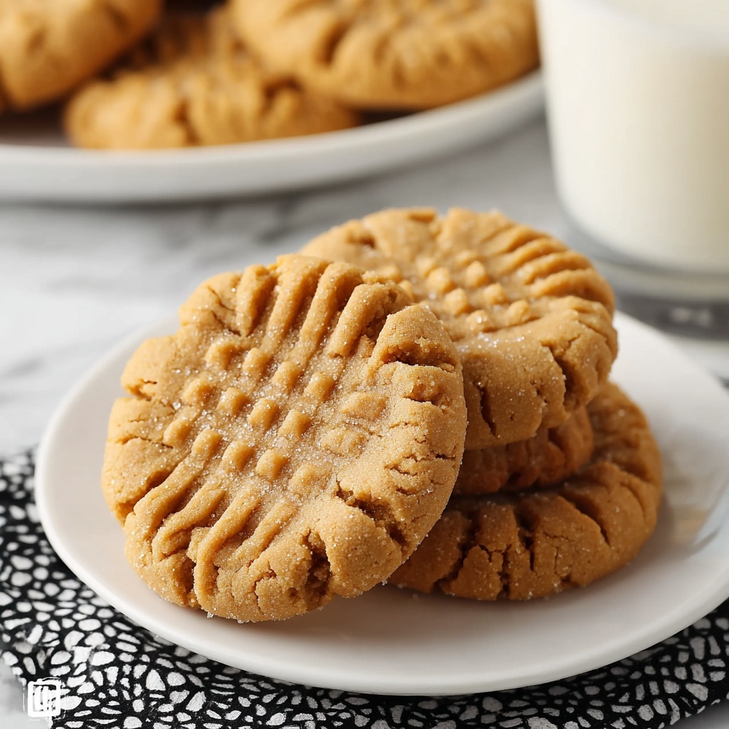 Easy Peanut Butter Cookies Recipe - Recipe Image