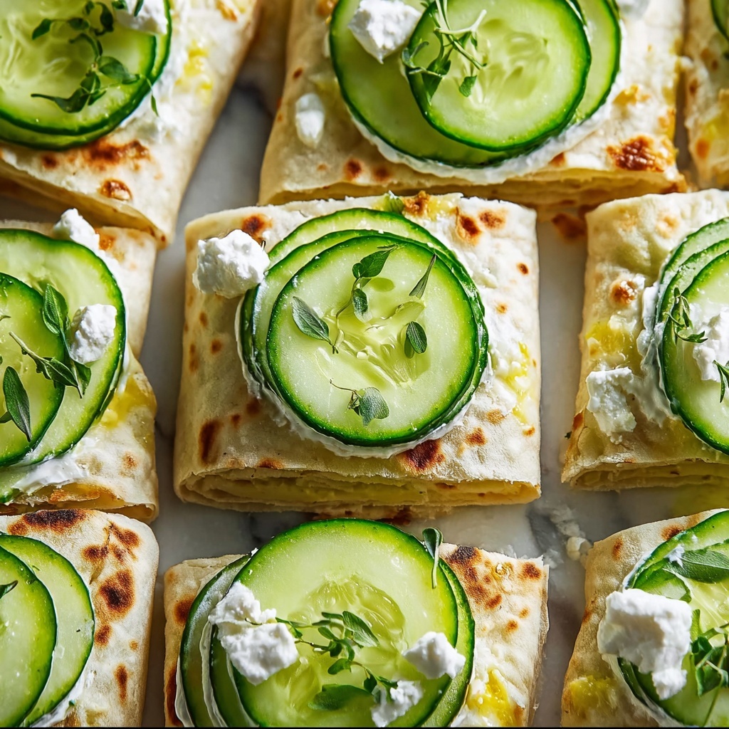 Crispy Cucumber Feta Wraps Recipe - Recipe Image