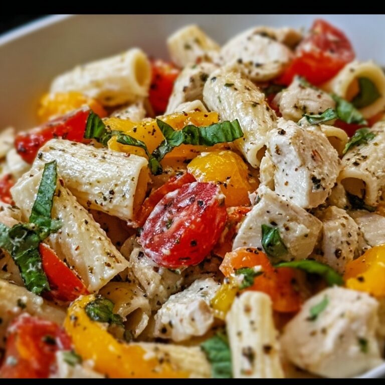 High Protein Chicken Pasta Salad Recipe
