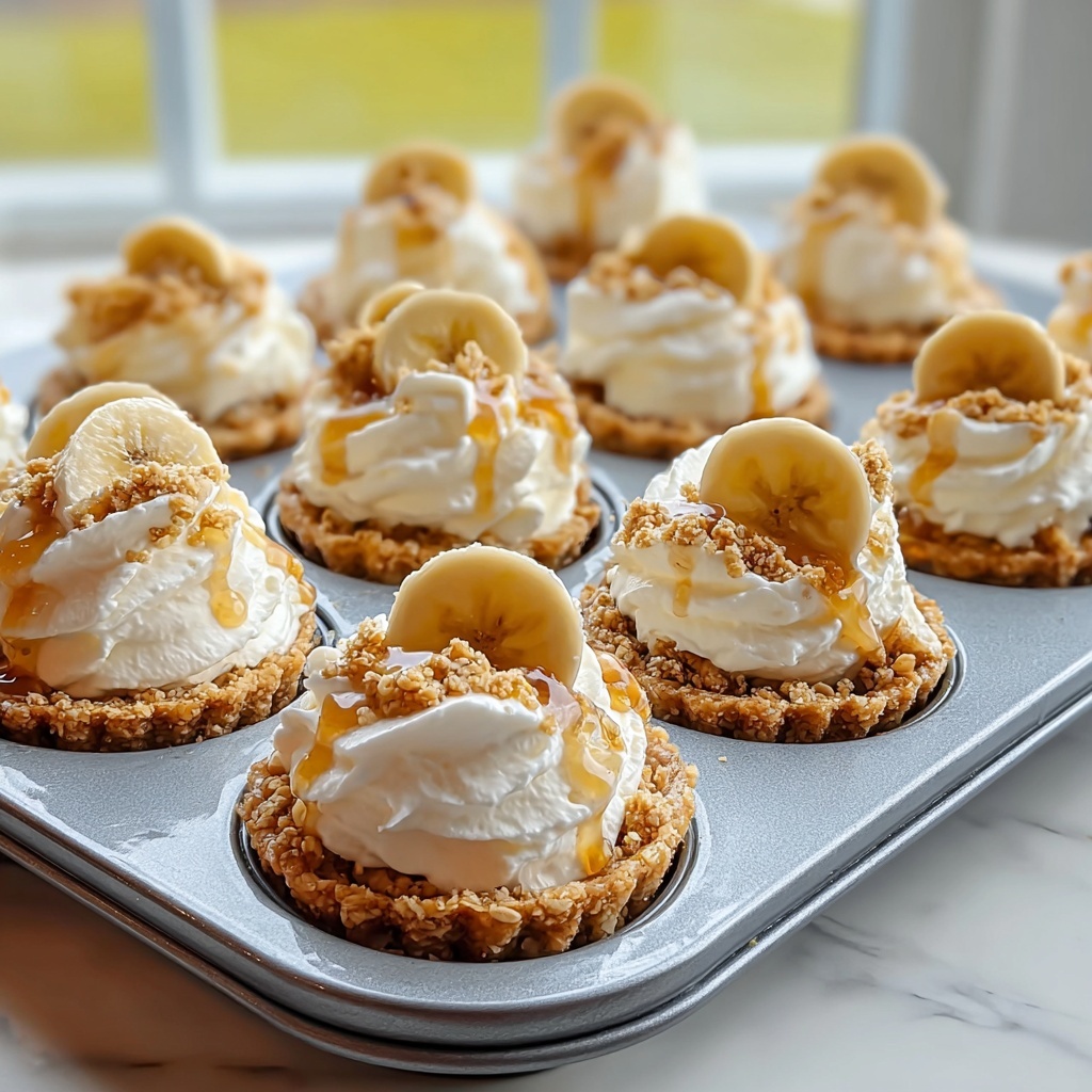 No-Bake Mini Banana Cream Pies Recipe - Recipe Image