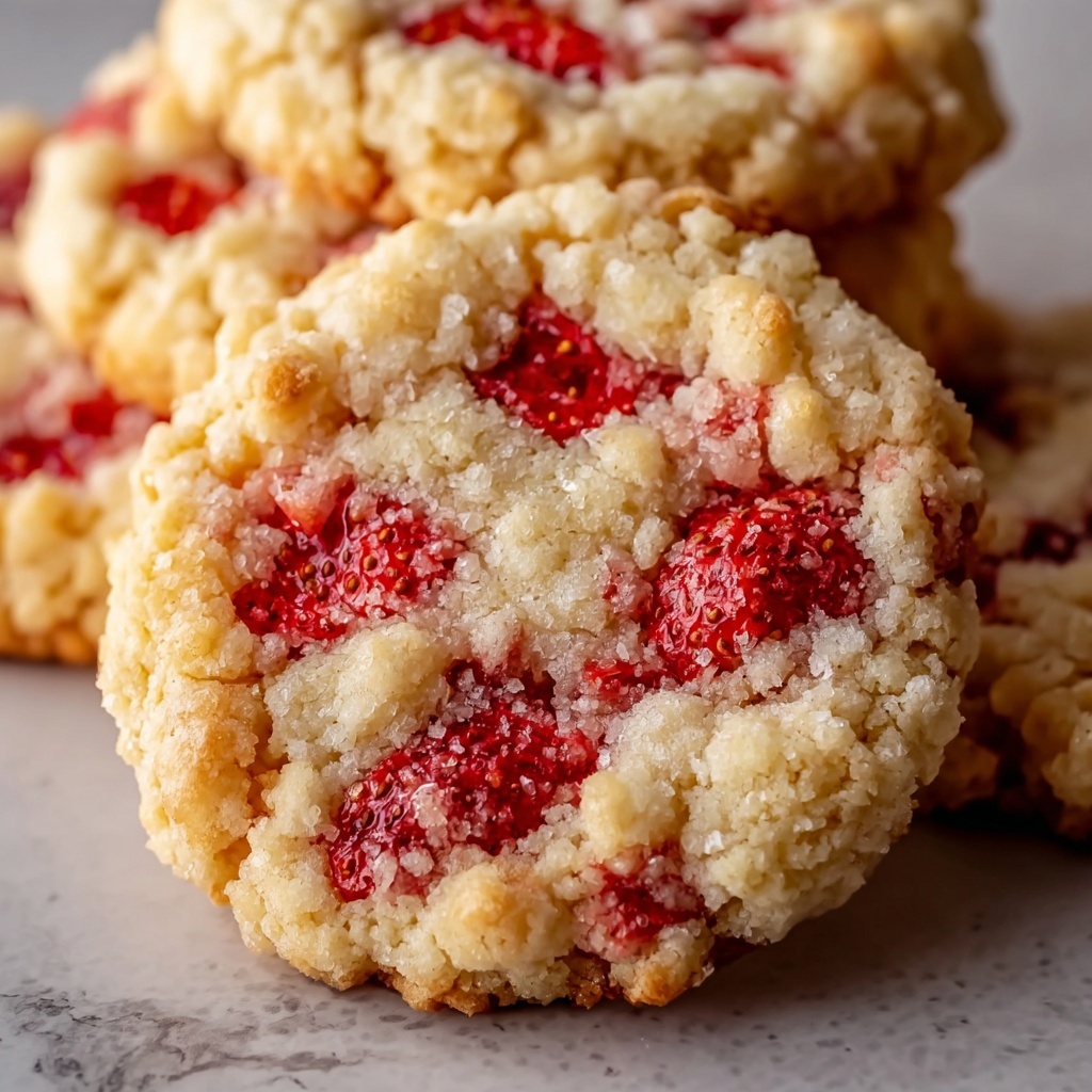 Strawberry Delight Crunch Cookies Recipe - Recipe Image