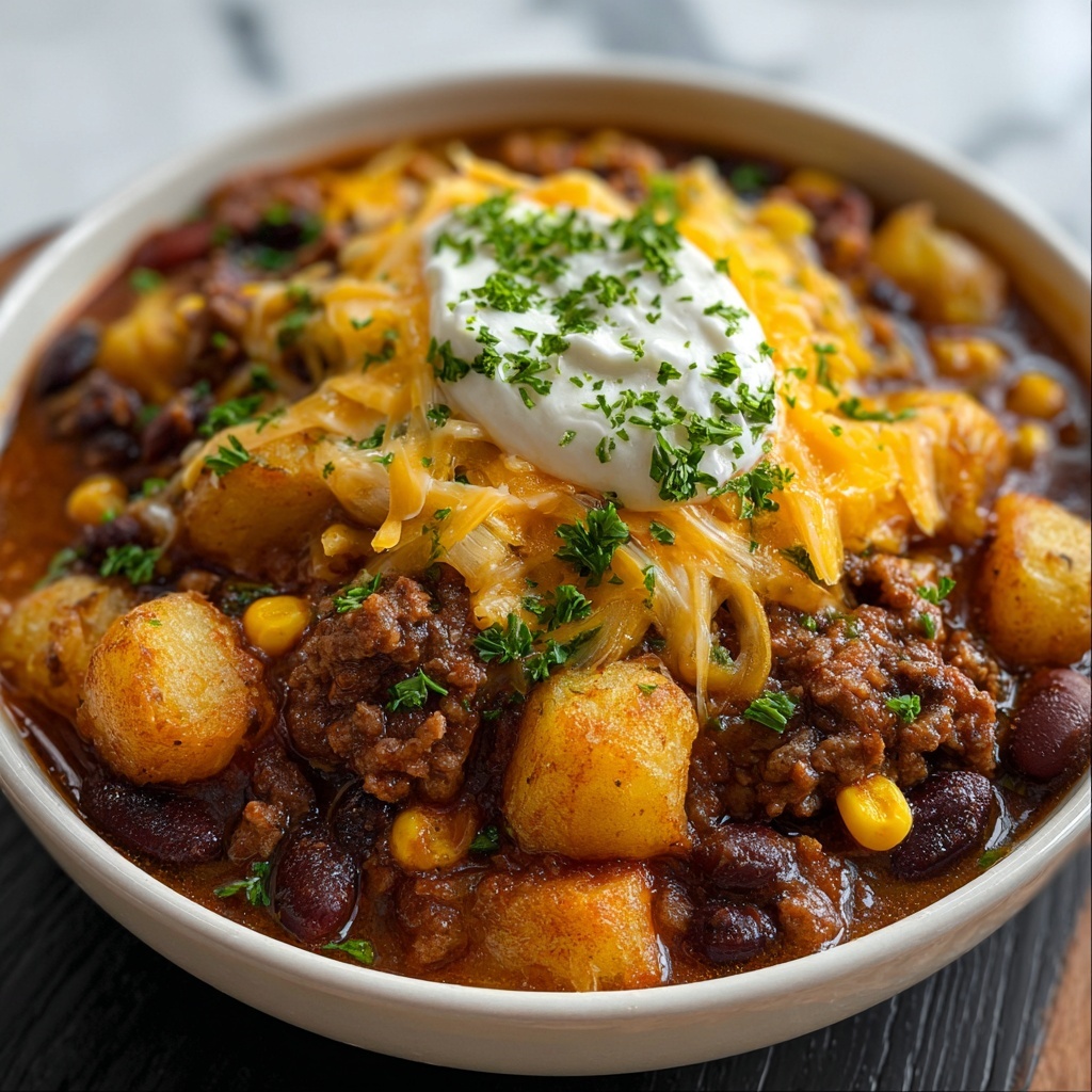 Slow Cooker Cowboy Casserole Recipe - Recipe Image