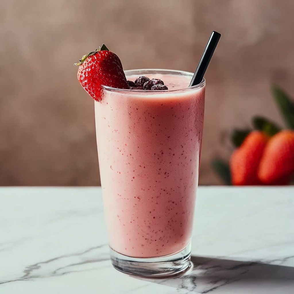 Fat Burning Strawberry Smoothie Recipe - Recipe Image
