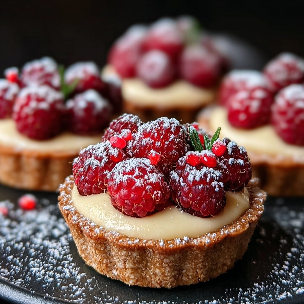 Raspberry & White Chocolate Tartlets Recipe - Recipe Image