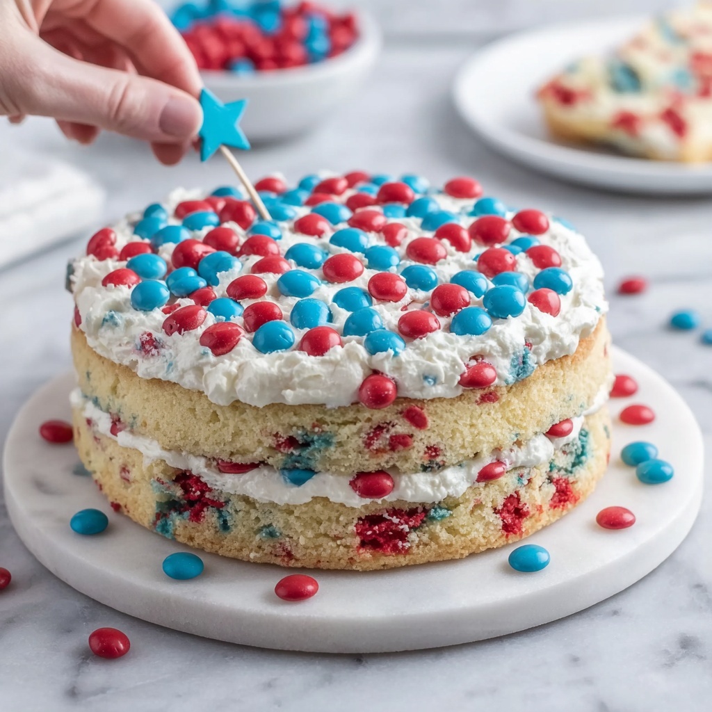 Fireworks Sugar Cookie Cake Recipe - Recipe Image