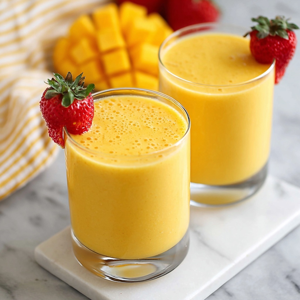 Peach Mango Smoothie Recipe - Recipe Image