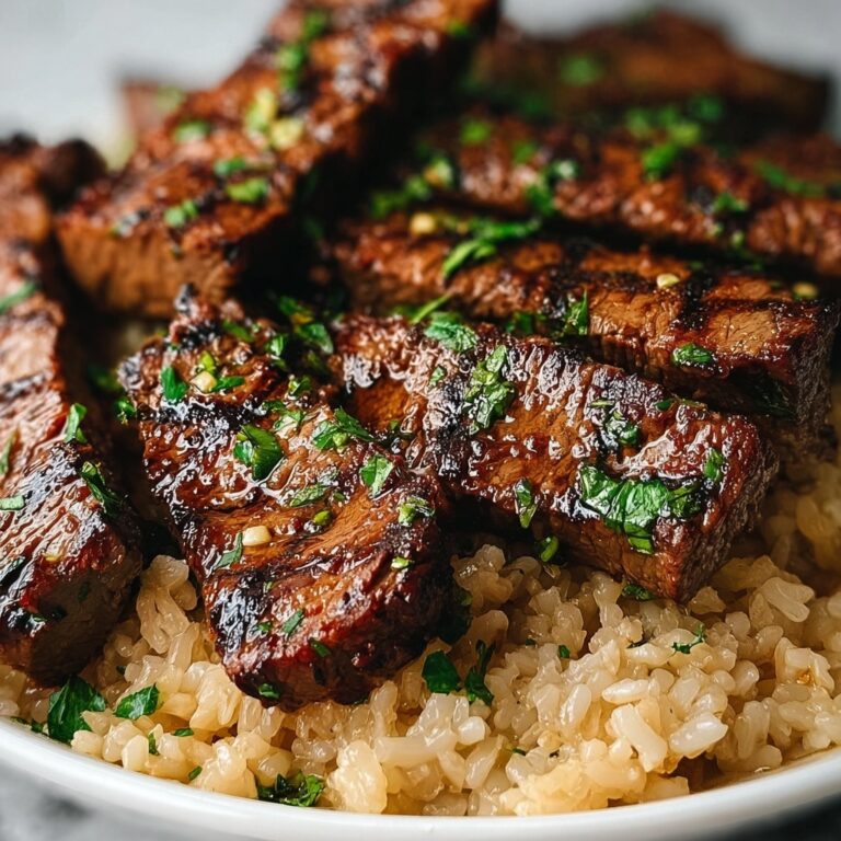Honey Garlic Butter Steak and Rice Skillet Recipe