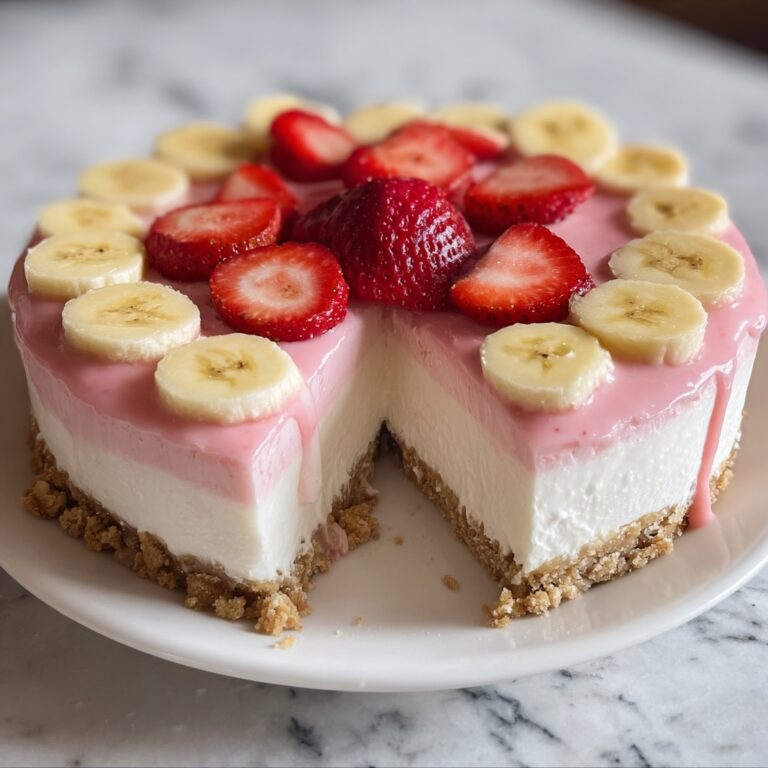 Strawberry Banana Delight Cheesecake Recipe